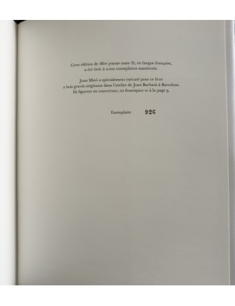 LIVRE MIRO GRAVEUR (4 volumes) Collection complète des quatre volumes du Catalogue de l'Oeuvre gravé de Joan Miró