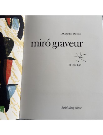 LIVRE MIRO GRAVEUR (4 volumes) Collection complète des quatre volumes du Catalogue de l'Oeuvre gravé de Joan Miró