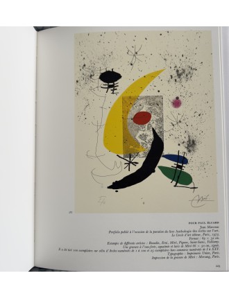 LIVRE MIRO GRAVEUR (4 volumes) Collection complète des quatre volumes du Catalogue de l'Oeuvre gravé de Joan Miró