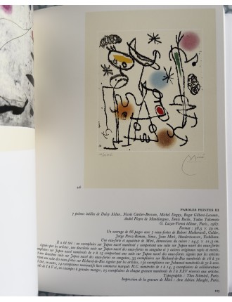 LIVRE MIRO GRAVEUR (4 volumes) Collection complète des quatre volumes du Catalogue de l'Oeuvre gravé de Joan Miró