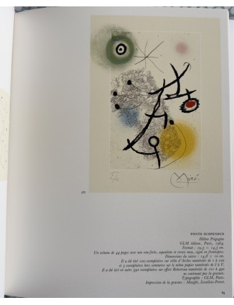 LIVRE MIRO GRAVEUR (4 volumes) Collection complète des quatre volumes du Catalogue de l'Oeuvre gravé de Joan Miró