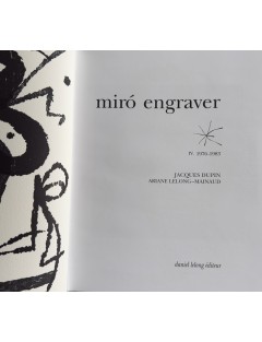 LIVRE MIRO GRAVEUR (4 volumes) Collection complète des quatre volumes du Catalogue de l'Oeuvre gravé de Joan Miró