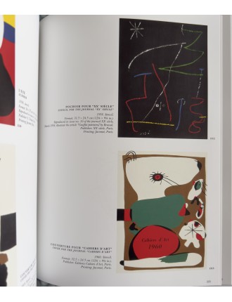 LIVRE MIRO GRAVEUR (4 volumes) Collection complète des quatre volumes du Catalogue de l'Oeuvre gravé de Joan Miró