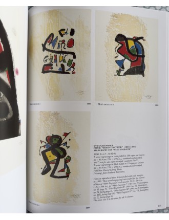 LIVRE MIRO GRAVEUR (4 volumes) Collection complète des quatre volumes du Catalogue de l'Oeuvre gravé de Joan Miró