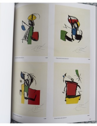 LIVRE MIRO GRAVEUR (4 volumes) Collection complète des quatre volumes du Catalogue de l'Oeuvre gravé de Joan Miró