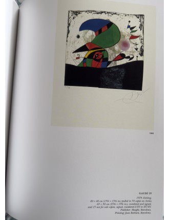 LIVRE MIRO GRAVEUR (4 volumes) Collection complète des quatre volumes du Catalogue de l'Oeuvre gravé de Joan Miró