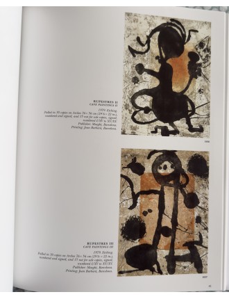 LIVRE MIRO GRAVEUR (4 volumes) Collection complète des quatre volumes du Catalogue de l'Oeuvre gravé de Joan Miró