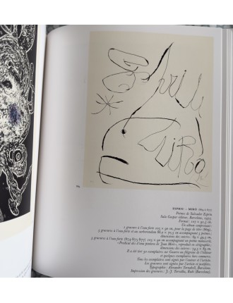 LIVRE MIRO GRAVEUR (4 volumes) Collection complète des quatre volumes du Catalogue de l'Oeuvre gravé de Joan Miró