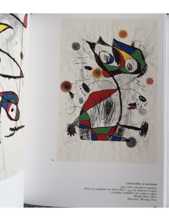LIVRE MIRO GRAVEUR (4 volumes) Collection complète des quatre volumes du Catalogue de l'Oeuvre gravé de Joan Miró