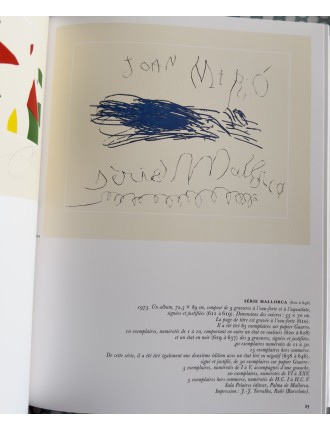 LIVRE MIRO GRAVEUR (4 volumes) Collection complète des quatre volumes du Catalogue de l'Oeuvre gravé de Joan Miró