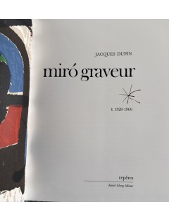 LIVRE MIRO GRAVEUR (4 volumes) Collection complète des quatre volumes du Catalogue de l'Oeuvre gravé de Joan Miró