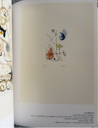 LIVRE MIRO GRAVEUR (4 volumes) Collection complète des quatre volumes du Catalogue de l'Oeuvre gravé de Joan Miró