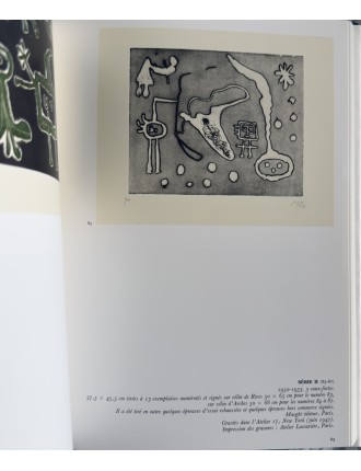 LIVRE MIRO GRAVEUR (4 volumes) Collection complète des quatre volumes du Catalogue de l'Oeuvre gravé de Joan Miró