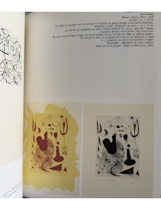 LIVRE MIRO GRAVEUR (4 volumes) Collection complète des quatre volumes du Catalogue de l'Oeuvre gravé de Joan Miró