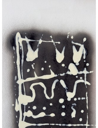 Composition abstraite. 1993. Technique mixte. Acrylique et aérosol sur papier de François Arnal