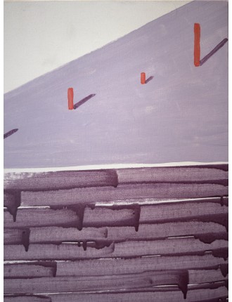 La Table Mauve. 1979. Huile sur toile. Signée et datée en bas à droite de François Arnal