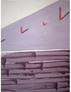 La Table Mauve. 1979. Huile sur toile. Signée et datée en bas à droite de François Arnal