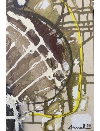 Le Jardin aux Fleurs Carnivores. Série des Rencontres. 1992. Huile sur toile. Signée et datée de François Arnal