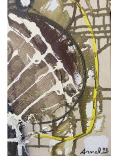 Le Jardin aux Fleurs Carnivores. Série des Rencontres. 1992. Huile sur toile. Signée et datée de François Arnal