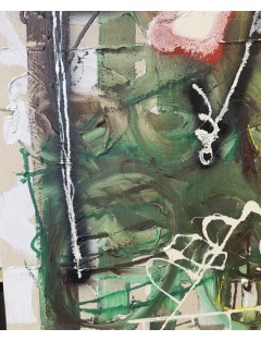 Le Jardin aux Fleurs Carnivores. Série des Rencontres. 1992. Huile sur toile. Signée et datée de François Arnal