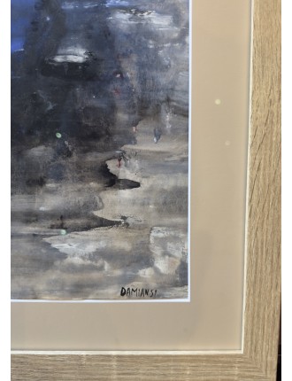 Composition abstraite. Aquarelle et gouache de Hora Damian