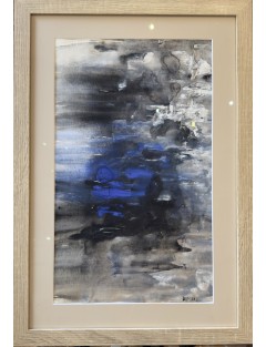 Composition abstraite. Aquarelle et gouache de Hora Damian