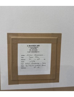 Composition abstraite. 1976. Technique mixte sur papier de Arthur Grosemans