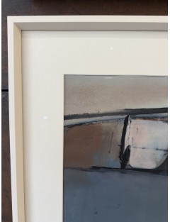 Composition abstraite. 1976. Technique mixte sur papier de Arthur Grosemans