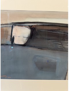 Composition abstraite. 1976. Technique mixte sur papier de Arthur Grosemans