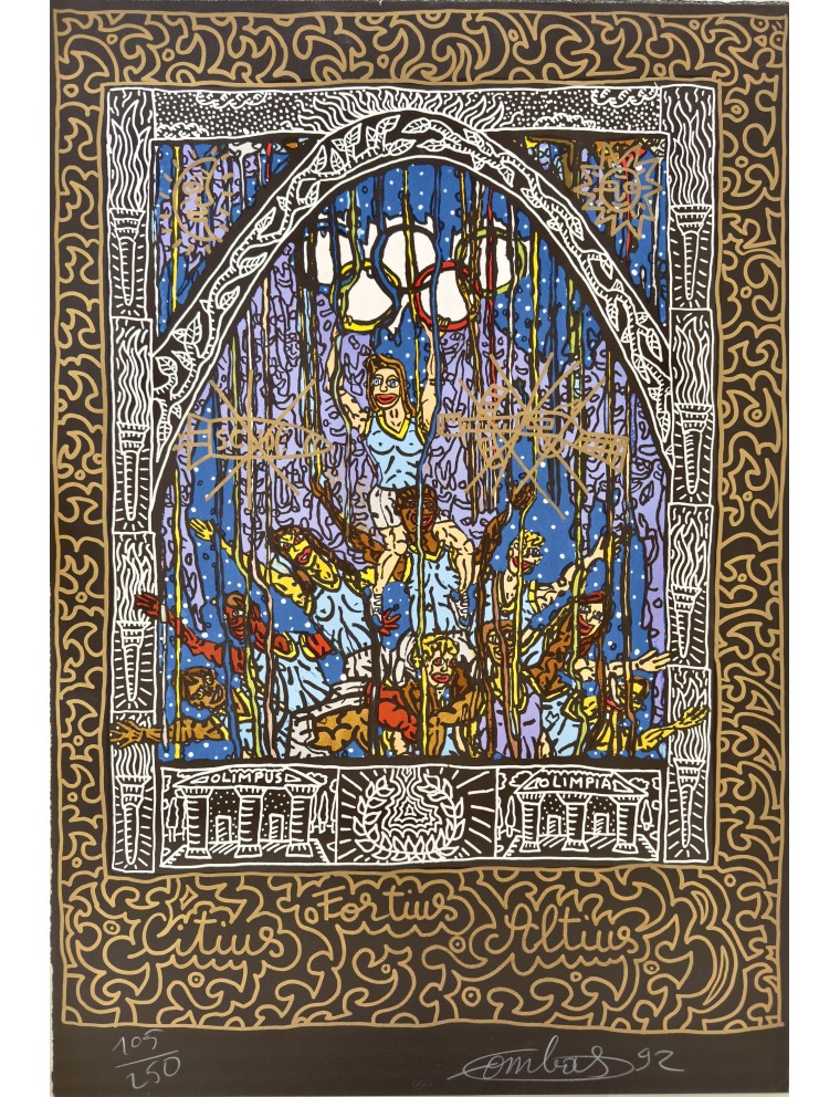 Robert Combas – Jeux Olympiques Barcelone 1992 – Lithographie