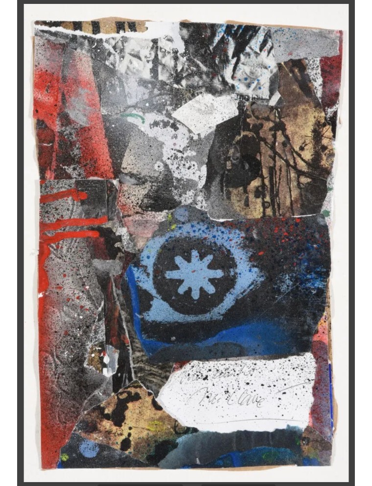 Composition abstraite Collage sur carton Technique mixte de Antoni Clave Composition abstraite Collage sur carton Technique mixte de Antoni Clave