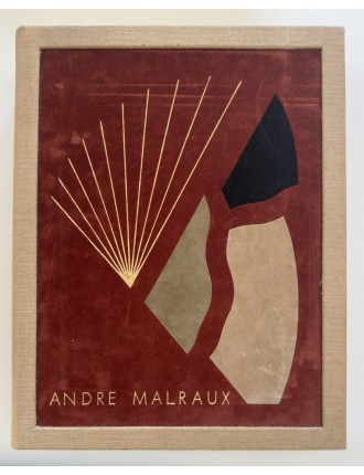 Livre Coffret de André MALRAUX & Eduardo ARROYO. Oraisons funèbres. Paris, Éditions Michèle Trinckvel, 1984.