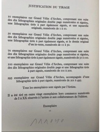 Livre Coffret de André MALRAUX & Eduardo ARROYO. Oraisons funèbres. Paris, Éditions Michèle Trinckvel, 1984.