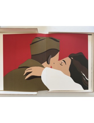 Livre Coffret de André MALRAUX & Eduardo ARROYO. Oraisons funèbres. Paris, Éditions Michèle Trinckvel, 1984.