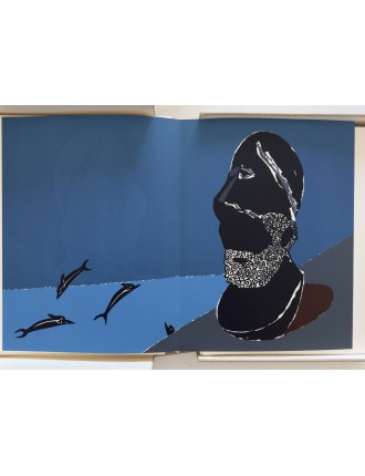 Livre Coffret de André MALRAUX & Eduardo ARROYO. Oraisons funèbres. Paris, Éditions Michèle Trinckvel, 1984.