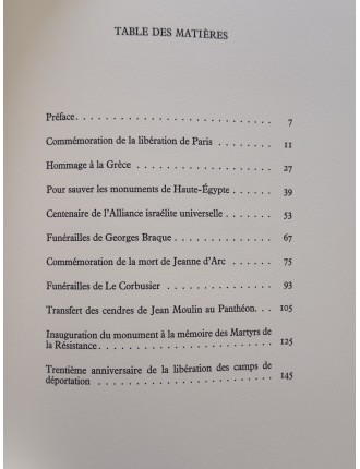 Livre Coffret de André MALRAUX & Eduardo ARROYO. Oraisons funèbres. Paris, Éditions Michèle Trinckvel, 1984.