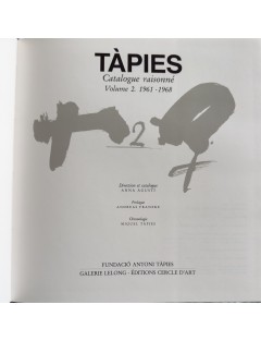 Livre TÀPIES par Anna AGUSTI - Catalogue raisonné en 4 volumes. Edition Könemann, Cologne 1999.