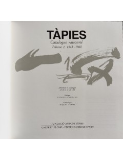 Livre TÀPIES par Anna AGUSTI - Catalogue raisonné en 4 volumes. Edition Könemann, Cologne 1999.