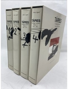 Livre TÀPIES par Anna AGUSTI - Catalogue raisonné en 4 volumes. Edition Könemann, Cologne 1999.