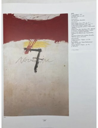 Livre TÀPIES par Anna AGUSTI - Catalogue raisonné en 4 volumes. Edition Könemann, Cologne 1999.