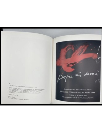 Livre Antoni TÀPIES par Rosa Maria MALLET : Affiches. Paris, Cercle d'Art, 1988.