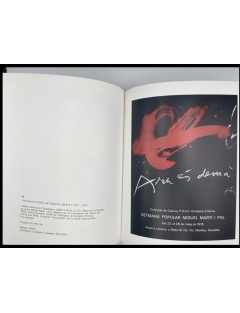 Livre Antoni TÀPIES par Rosa Maria MALLET : Affiches. Paris, Cercle d'Art, 1988.