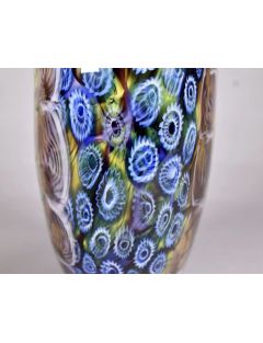 Vase - Murano - Vase ovoïde en verre à décor en polychromie de murines. H :