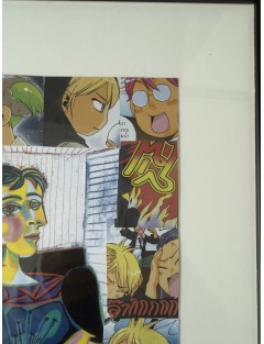 Portrait de Dora Maar. Collages. Signée au dos.