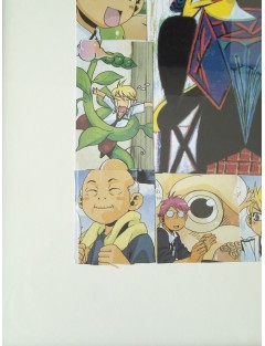 Portrait de Dora Maar. Collages. Signée au dos.