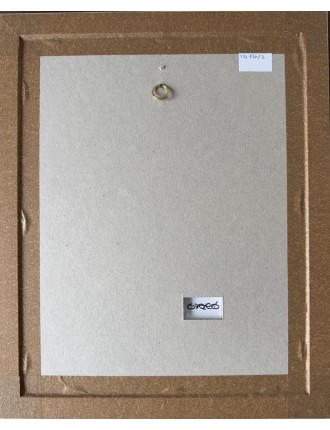 Portrait de Dora Maar. Collages. Signée au dos.