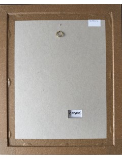 Portrait de Dora Maar. Collages. Signée au dos.