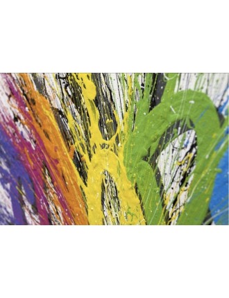 Colors White. 2016. Acrylique sur carton. Signée de Jérémy Besset