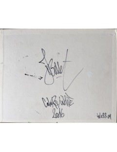 Colors White. 2016. Acrylique sur carton. Signée de Jérémy Besset