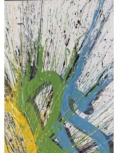 Colors White. 2016. Acrylique sur carton. Signée de Jérémy Besset